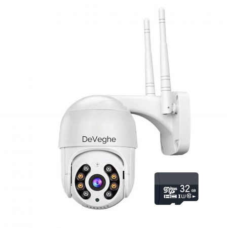 Camera de supraveghere WiFi - Camera de supraveghere WiFi DeVeghe S10 Eye 4MP, Alb