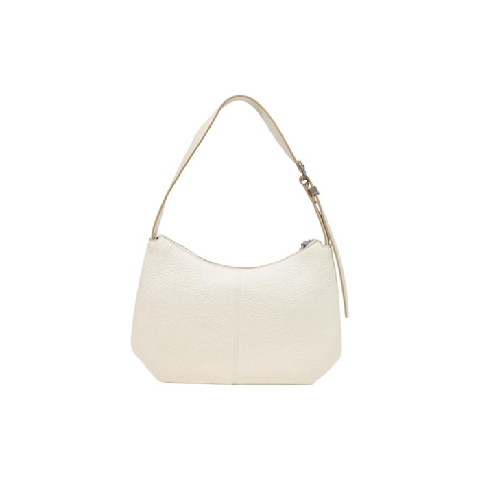 Geantă de umăr damă Tommy Jeans – Bej-Crem, Stil Hobo / Shoulder Bag din Piele Ecologică Granulată [3]