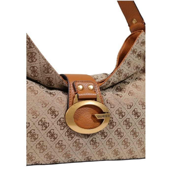 Geantă Damă Guess  CAMDEN – Shoulder Bag cu Detalii COGNAC - LARGE [5]