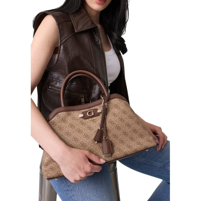 Geantă Damă Guess – Maro / Nude cu Monogramă [2]