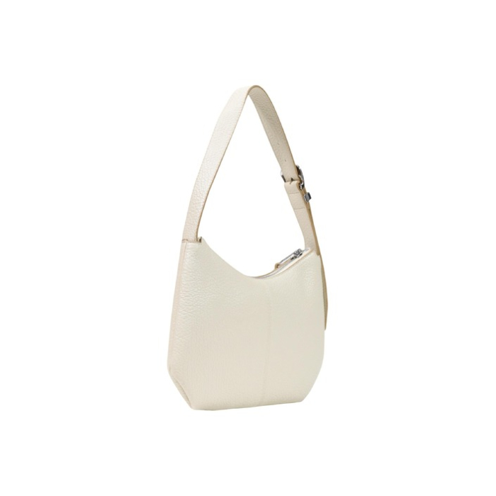 Geantă de umăr damă Tommy Jeans – Bej-Crem, Stil Hobo / Shoulder Bag din Piele Ecologică Granulată [4]