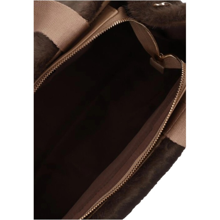 LIU JO - Geanta shopper dama, faux fur, maro [3]