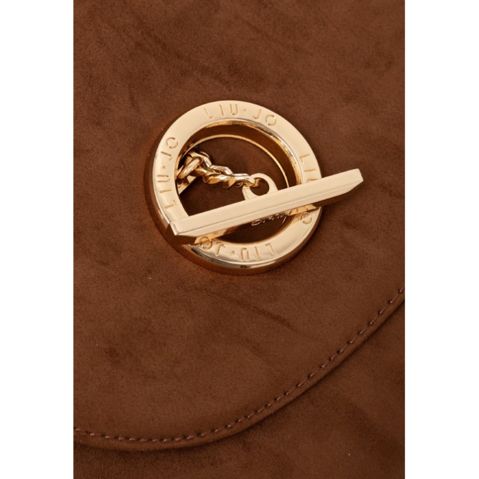 BOSTON BAG, textură de piele întoarsă, maro [4]