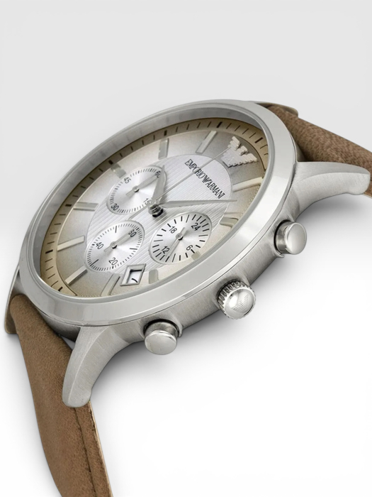 Ceas bărbați Emporio Armani Renato AR2471, piele naturală, quartz [2]