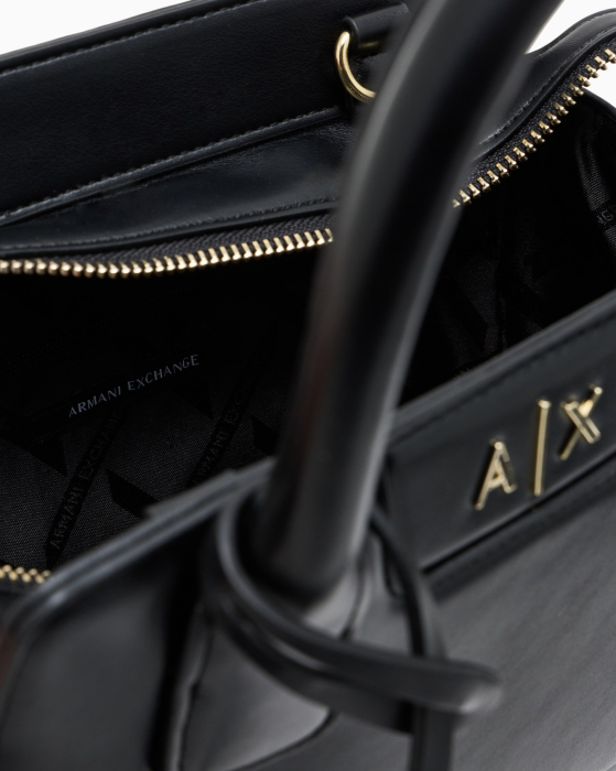 Geantă Armani Exchange cu Logo și Baretă de Umăr [11]