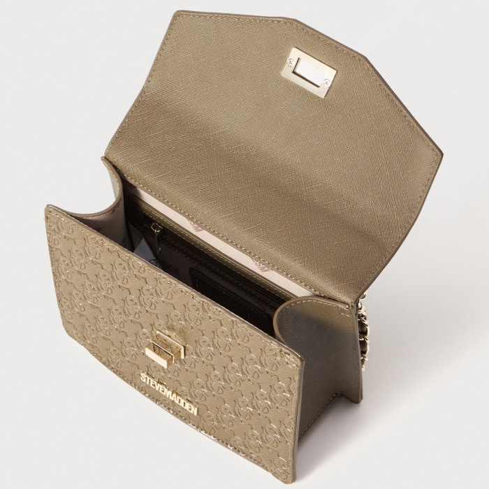 Geantă damă Steve Madden BKOEN, olive, detalii aurii [3]