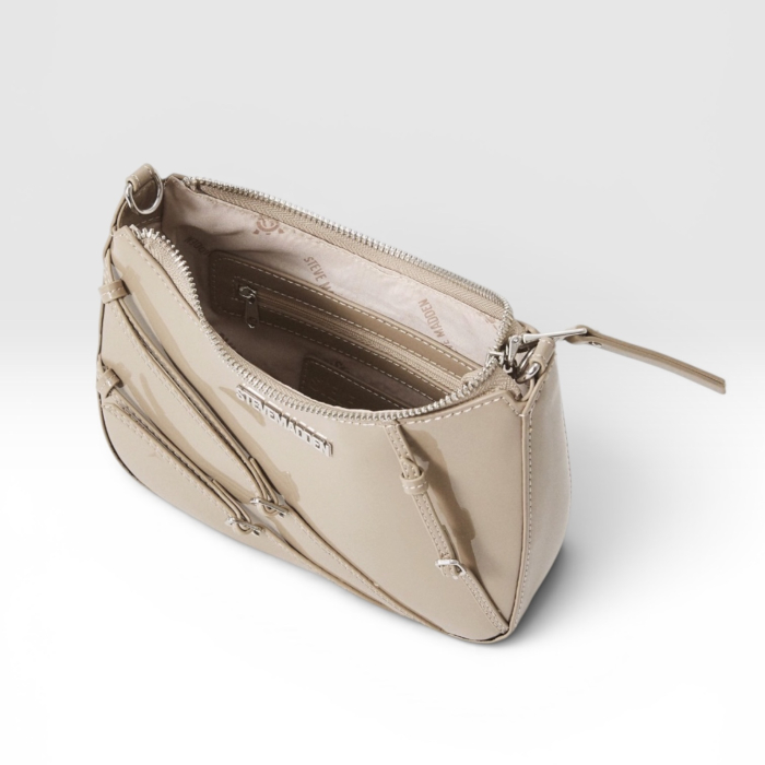 Geantă damă Steve Madden BLIANA, taupe, detalii argintii [3]