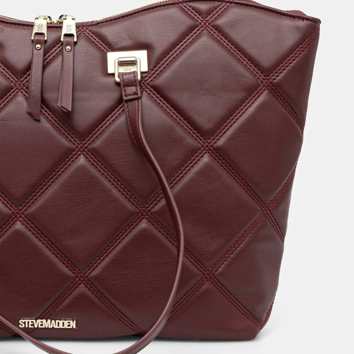 Geantă damă Steve Madden Bvuse, roșie, tote bag cu fermoar [3]