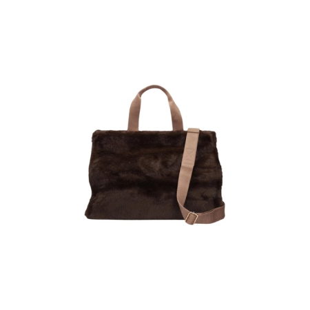 LIU JO - Geanta shopper dama, faux fur, maro [3]