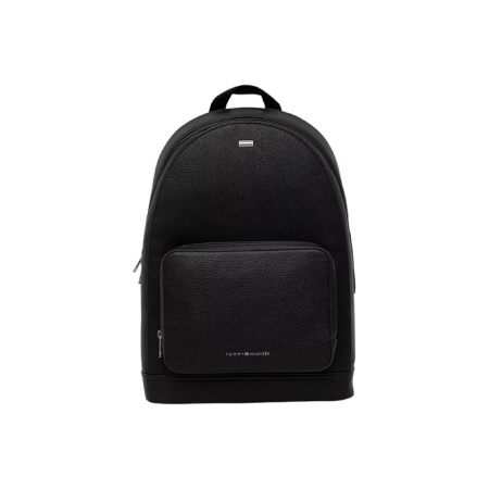 Genți - Rucsac bărbați Tommy Hilfiger – Negru, Textură Granulată cu Buzunar Frontal