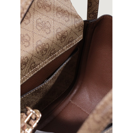 Geantă Damă Guess – Nude/Maro cu Monogramă, Silhouette Rotunjită [4]