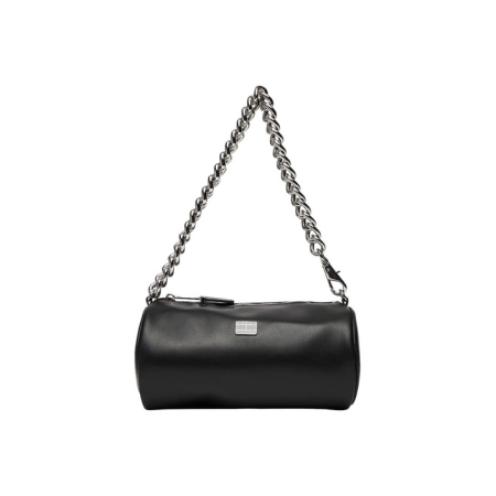 Genți - Geantă Damă Tommy Jeans Neagră – Mini Barrel Bag cu Lanț