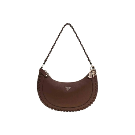 Genți - Geantă Damă Guess Maro – Hobo / Shoulder Bag cu Cusături Decorative