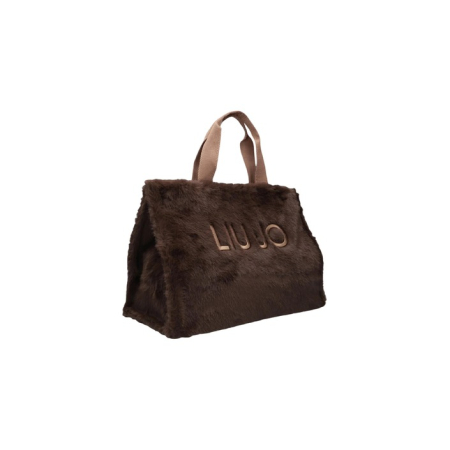 LIU JO - Geanta shopper dama, faux fur, maro [1]