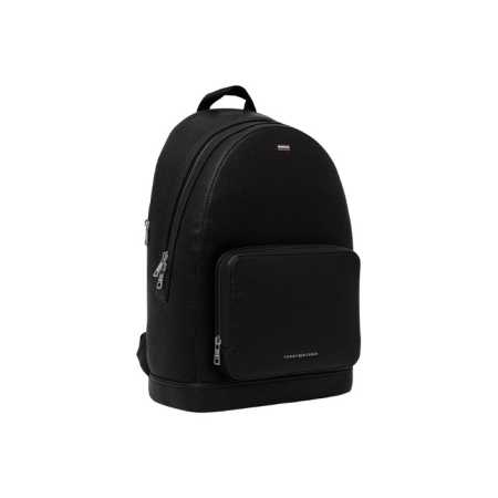Rucsac bărbați Tommy Hilfiger – Negru, Textură Granulată cu Buzunar Frontal [1]