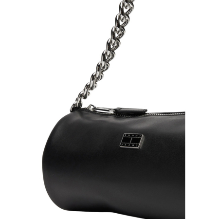 Geantă Damă Tommy Jeans Neagră – Mini Barrel Bag cu Lanț [3]
