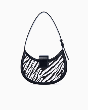 Armani Exchange - HOBO, GEANTĂ DE UMĂR DIN MATERIAL TEXTIL ACOPERIT [2]