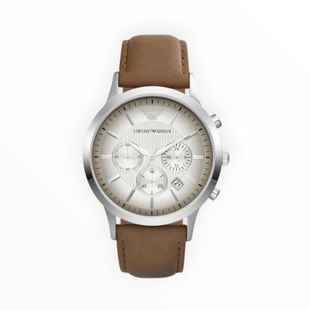 Ceas Bărbătesc - Ceas bărbați Emporio Armani Renato AR2471, piele naturală, quartz