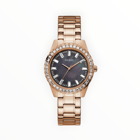 Ceas Damă - Ceas damă GUESS Sparkler GW0111L3, rose gold, cristale, quartz