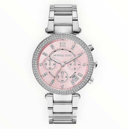Ceas Damă - Ceas damă Michael Kors Parker, inox, 39 mm, quartz, roz