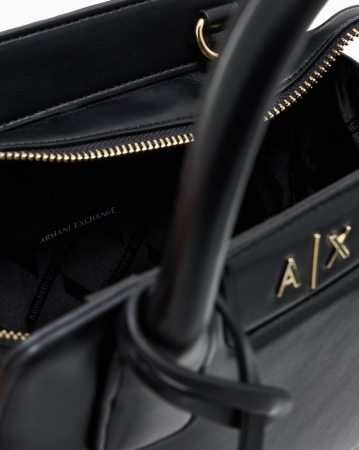 Geantă Armani Exchange cu Logo și Baretă de Umăr [10]
