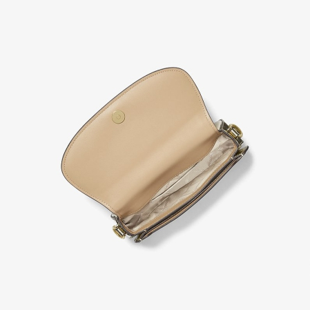Geantă damă Michael Kors Mila Small Metallic Leather Shoulder Bag, piele metalizată [3]