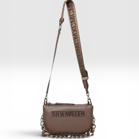 Genți - Geantă damă Steve Madden Bnicco Brown-Bronze, cu fermoar