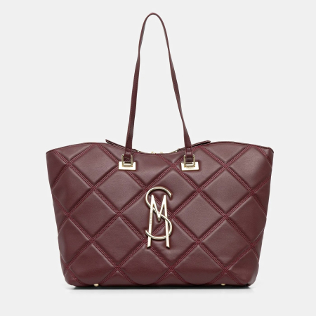 Genți - Geantă damă Steve Madden Bvuse, roșie, tote bag cu fermoar