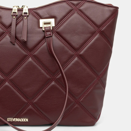 Geantă damă Steve Madden Bvuse, roșie, tote bag cu fermoar [2]