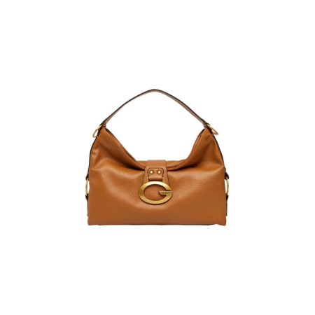 Genți - Geantă de Umăr Dama GUESS CAMDEN  – Maro Cognac, LARGE