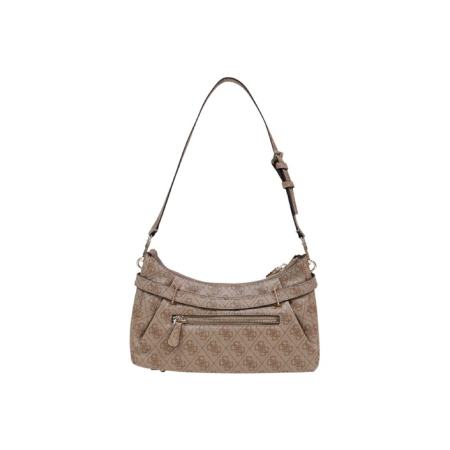 GUESS - Yesba Shoulder Bag – Bej cu Imprimeu Logo [3]