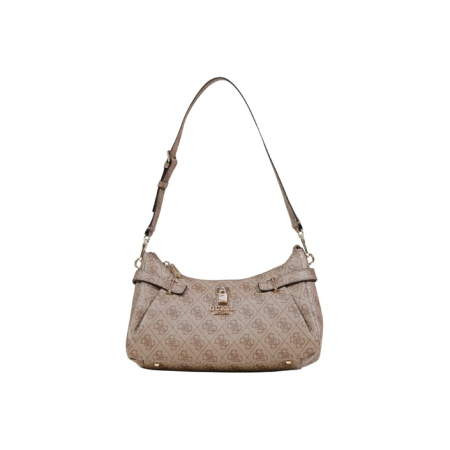 Genți - GUESS - Yesba Shoulder Bag – Bej cu Imprimeu Logo