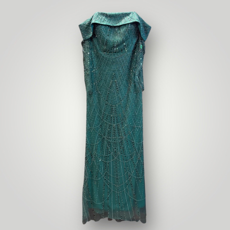 Produse - ochie Elegantă, Căzuta pe Umeri, din Plasă Brodată cu Mărgele