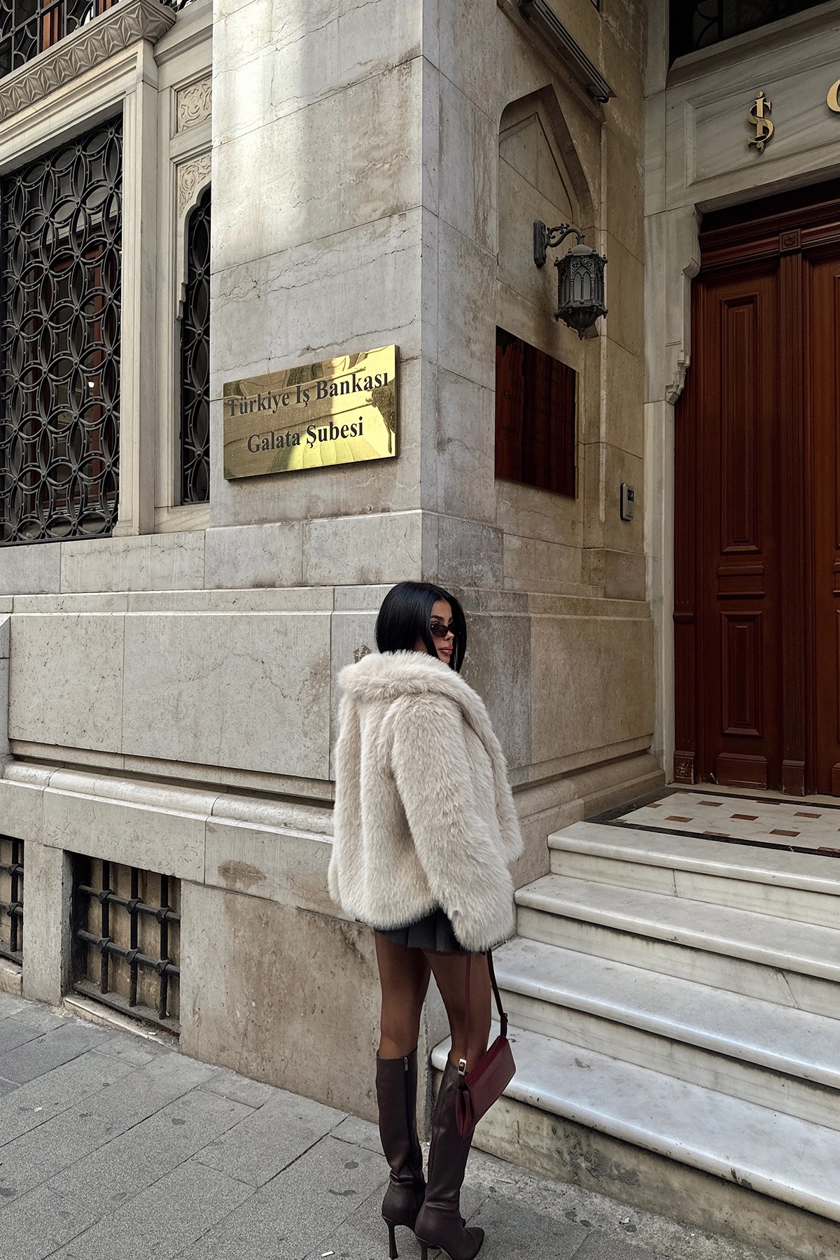 Haină din Blană Artificială Albă [4]