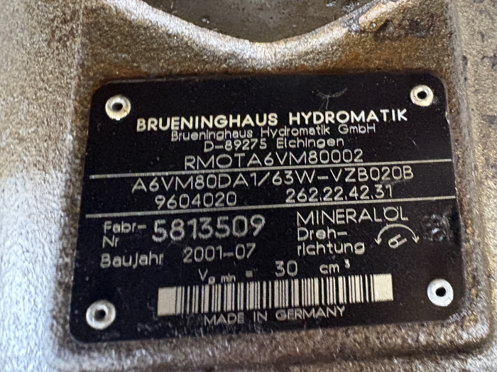 Ansamblu cutie de transfer cu hidromotor Spicer / Brueninghaus Hydromatik BITA760414 - Manitou [5]
