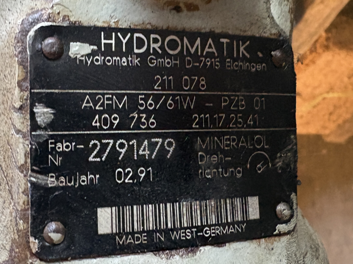 Ansamblu reductor cu hidromotor rotire Hydromatik A2FM 56 - Volvo Ackerman [4]