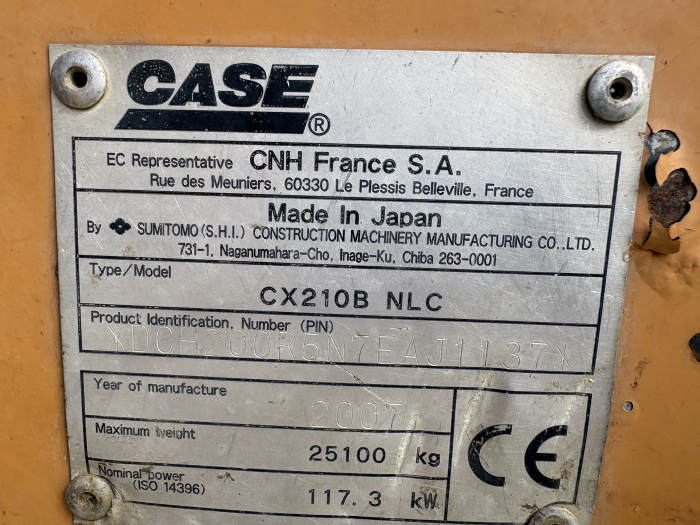 Case CX210B cu motor Isuzu AH-6BG1T - Dezmembrări [10]