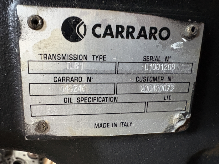 Cutie de viteze Carraro Carraro TLB1 (Komatsu WB93) - Komatsu WB93 [4]