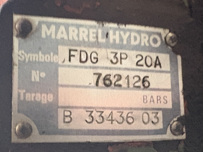 Distribuitor hidraulic Marrel Hydro FDG 3P 20A (B 33436 03) - 3 secțiuni - Case Poclain [4]