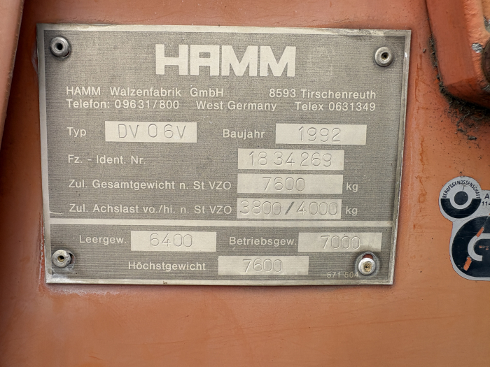 HAMM DV 06V cu motor Deutz D2011L03i - Dezmembrări [2]