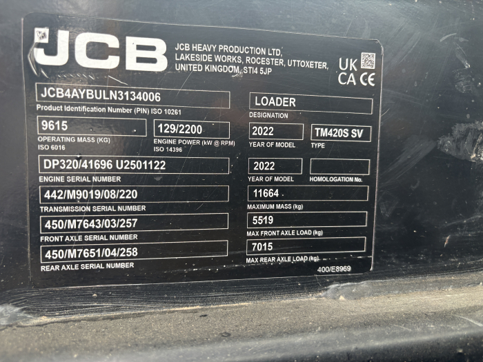 JCB TM420 cu motor JCB Dieselmax - Dezmembrări. [4]