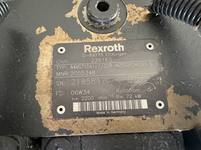 Pompă hidraulică principală Bosch Rexroth A4VG71DA1D7 [4]