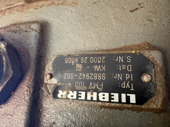 Reductor cu hidromotor rotire Liebherr FMV 100 - Liebherr R 942 [5]