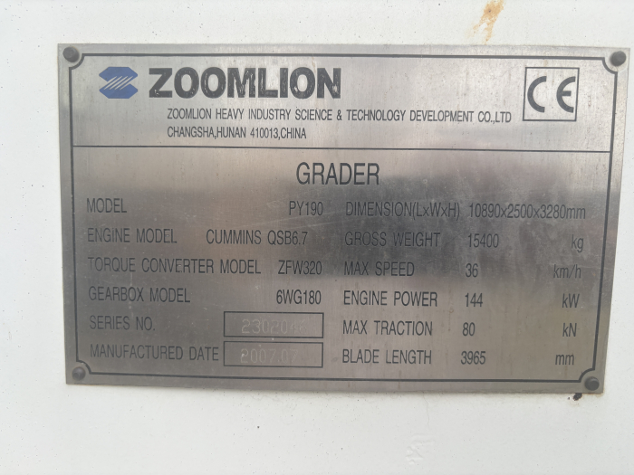 Zoomlion PY190 cu motor Weichai WP6G175E300 - Dezmembrări. [3]