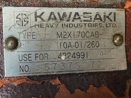 Ansamblu Hidromotor Kawasaki M2X170CAB cu Reductor Hitachi HMGP12FB - Fiat-Hitachi 200.2 [2]