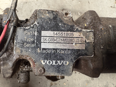 Piese Utilaje - Distribuitor hidraulic Volvo 14551805 / SK-G03-C7Y-MD28G-J3-01 - 1 secție - Excavator Volvo