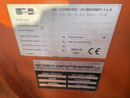 Fiat-Kobelco B110-4PS cu motor CNH F4GE - Dezmembrări [5]
