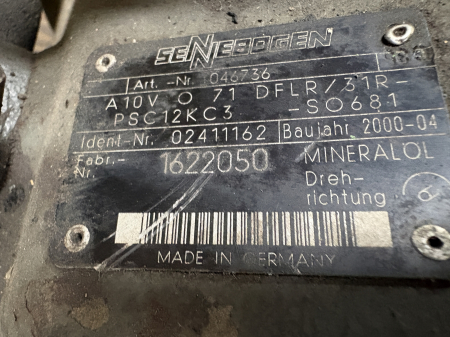 Pompa hidraulica Bosch Rexroth A10VO71 - Sennebogen [2]