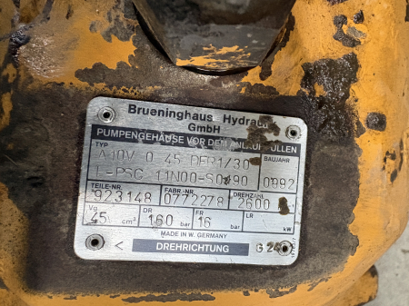 Piese Utilaje - Pompa hidraulica Brueninghaus Hydromatik A10V O 45 DFR1 30 L-PSC