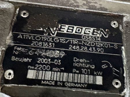 Pompă hidraulică principală Bosch Rexroth A11VLO190LG1S [2]